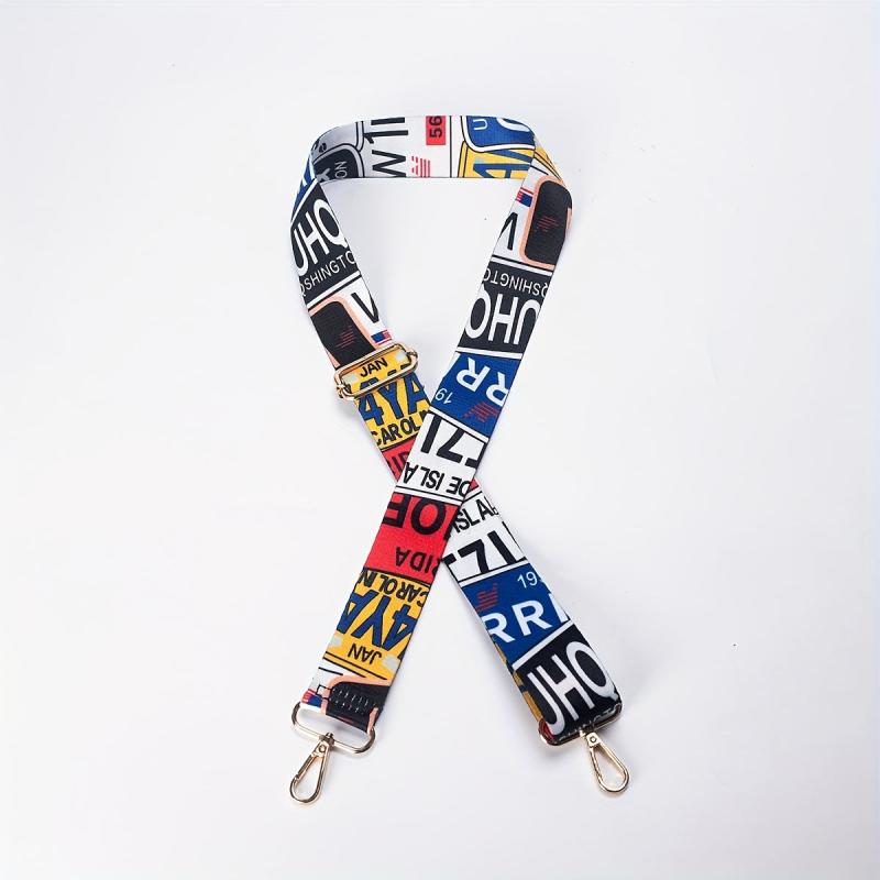 Colorful Patterns Shoulder Strap Adjustable Wide Bag Strap