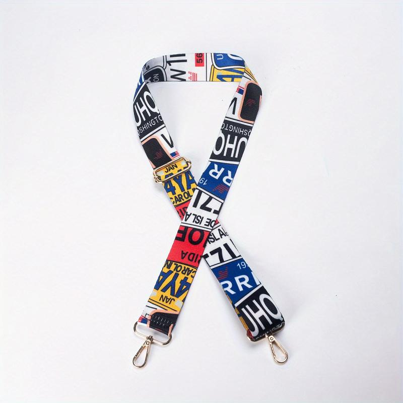 Colorful Patterns Shoulder Strap Adjustable Wide Bag Strap