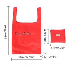 Large Capacity Tote Bag Dacron Foldable Portable Reusable Grocery Bag