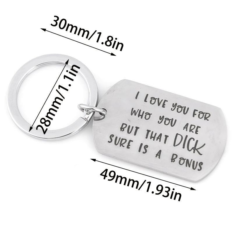 Alphabet Pattern Bag Pendant Metal Key Ring For Gift