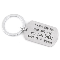 Alphabet Pattern Bag Pendant Metal Key Ring For Gift
