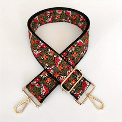 Vintage Floral Bag Strap Lightweight Adjustable Shoulder Strap