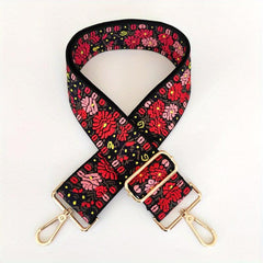 Vintage Floral Bag Strap Lightweight Adjustable Shoulder Strap