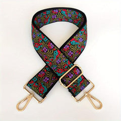 Vintage Floral Bag Strap Lightweight Adjustable Shoulder Strap