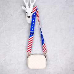 American Flap Pattern Bag Strap Wide Adjustable Strap Reusable