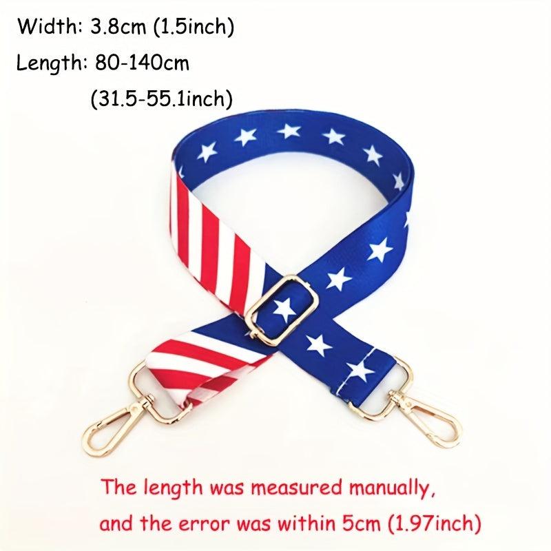 American Flap Pattern Bag Strap Wide Adjustable Strap Reusable