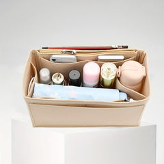 Portable Large Capacity Makeup Bag Multifunctional Felt Liner Bag