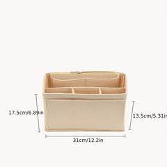 Portable Large Capacity Makeup Bag Multifunctional Felt Liner Bag