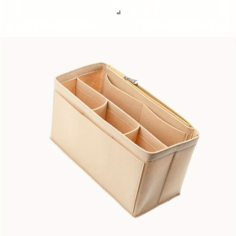 Portable Large Capacity Makeup Bag Multifunctional Felt Liner Bag