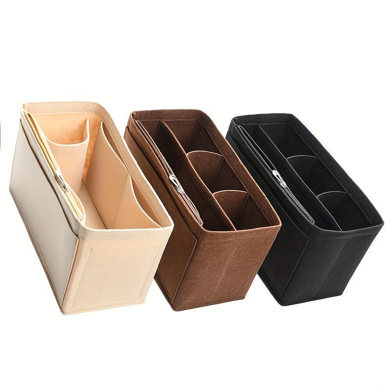 Portable Large Capacity Makeup Bag Multifunctional Felt Liner Bag