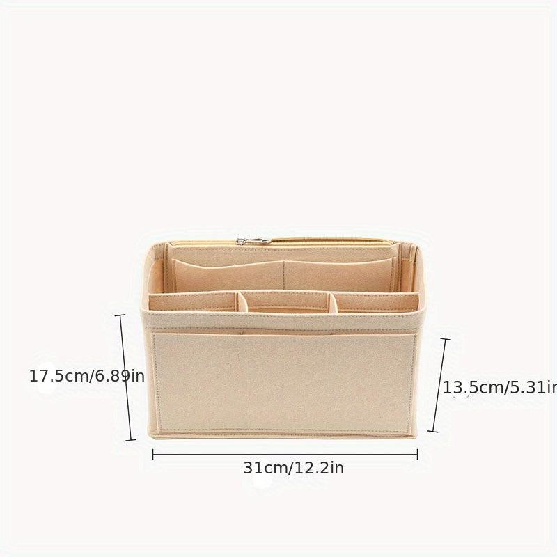 Portable Large Capacity Makeup Bag Multifunctional Felt Liner Bag