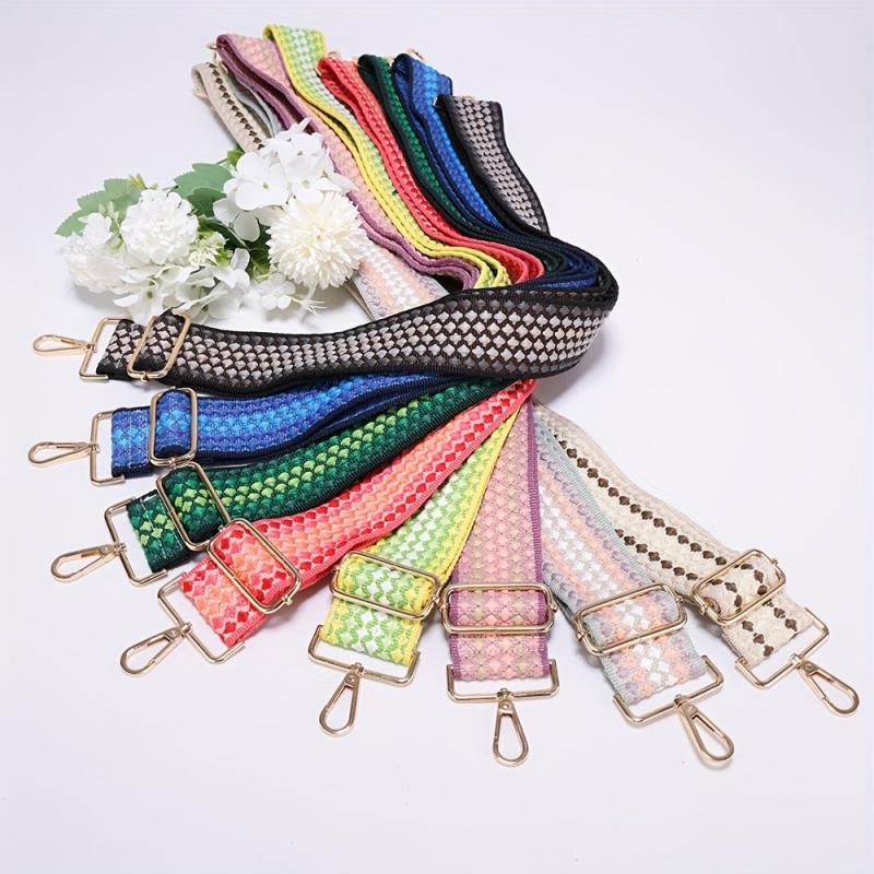 Adjustable Shoulder Crossbody Bag Straps Embroidered Belts Accessories