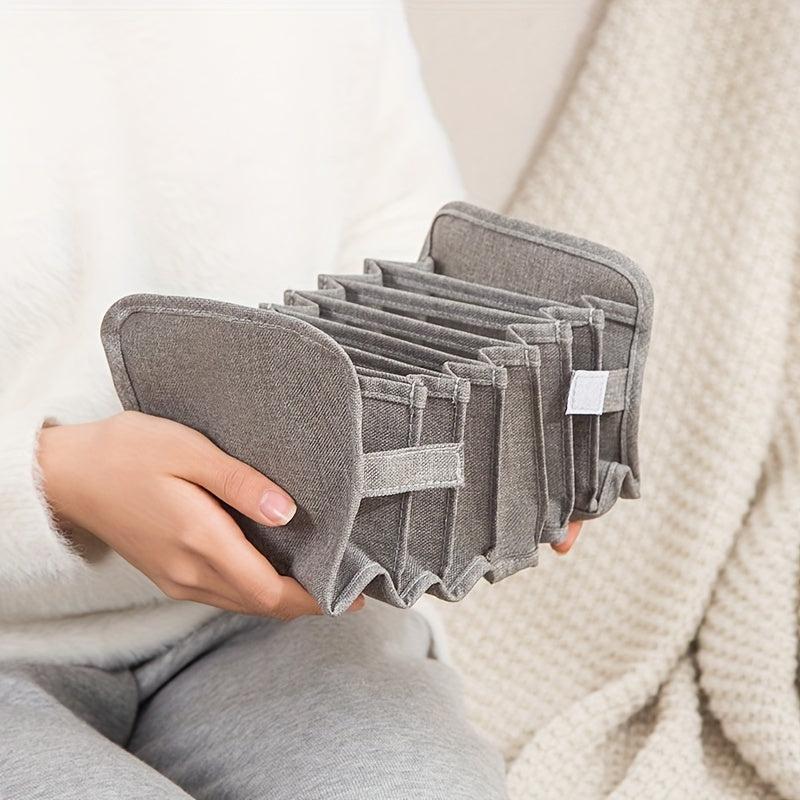 Foldable Storage Box Underwear Organizer Collapsible Bag With Grids
