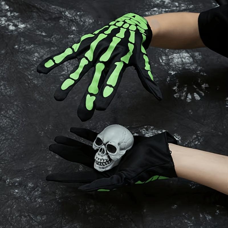 Gothic Skeleton Claws Gloves For Halloween