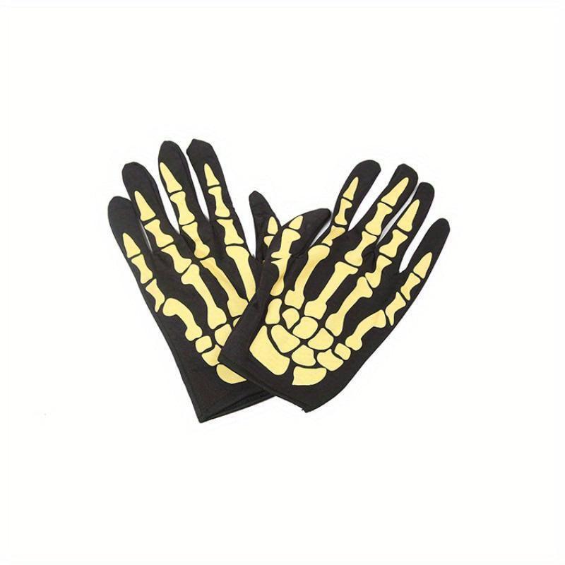 Gothic Skeleton Claws Gloves For Halloween