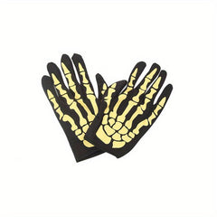 Gothic Skeleton Claws Gloves For Halloween