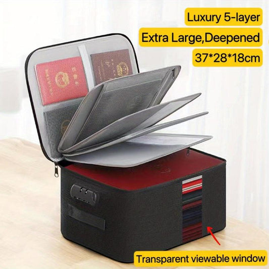 Fireproof Document Bag with Combination Lock