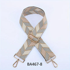 Arrow Pattern Woven Bag Strap Crossbody Shoulder Belt Handbag