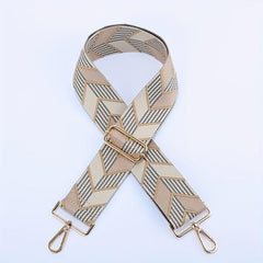 Arrow Pattern Woven Bag Strap Crossbody Shoulder Belt Handbag