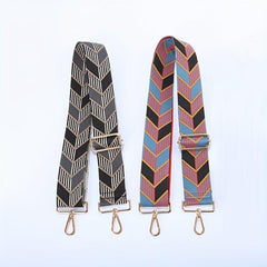 Arrow Pattern Woven Bag Strap Crossbody Shoulder Belt Handbag