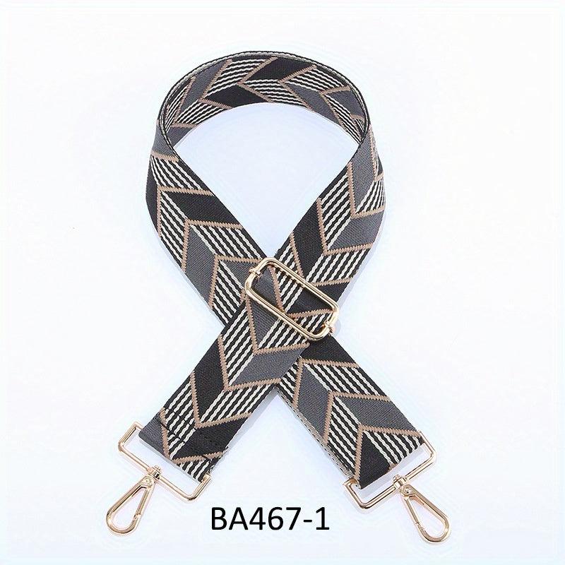 Arrow Pattern Woven Bag Strap Crossbody Shoulder Belt Handbag