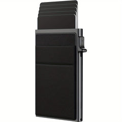 Aluminum Card Holder Pop Up RFID Blocking