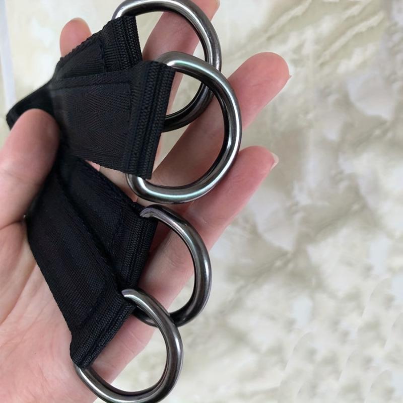 2 Pcs Bearing Load Hanging Belt Dumbbell Barbell Rope