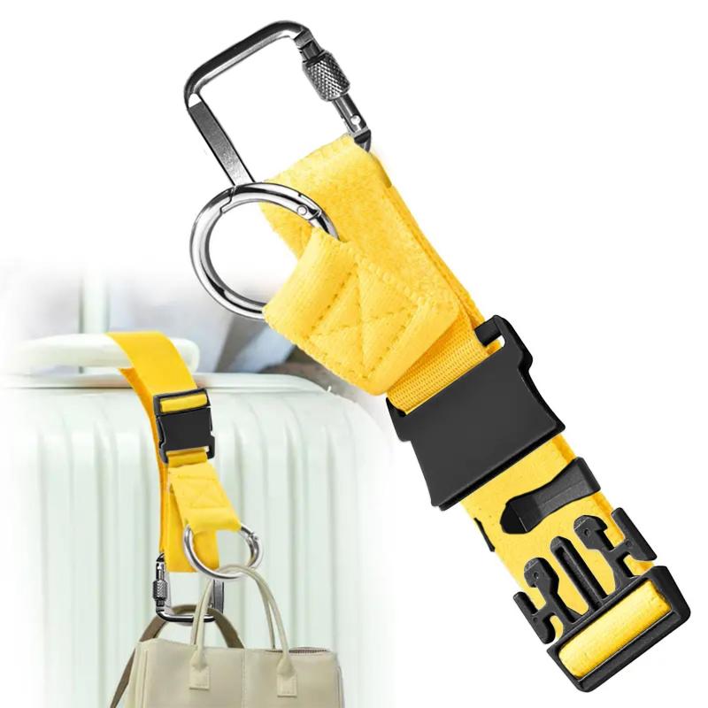 Multifunctional Luggage Strap with Square Hook & Ring Buckle