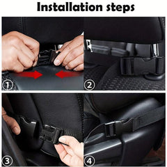 Car Back Seat Organizer Storage Bag Tablet Holder for Kids & Trips