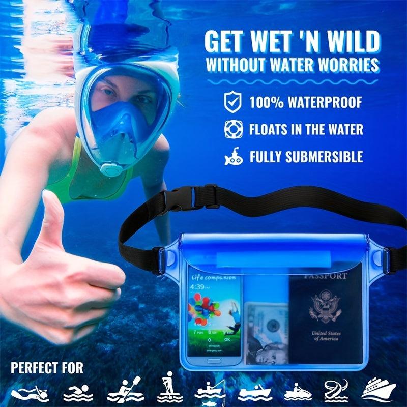 Waterproof PVC Fanny Pack for Fishing Skating Swimming