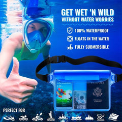 Waterproof PVC Fanny Pack for Fishing Skating Swimming
