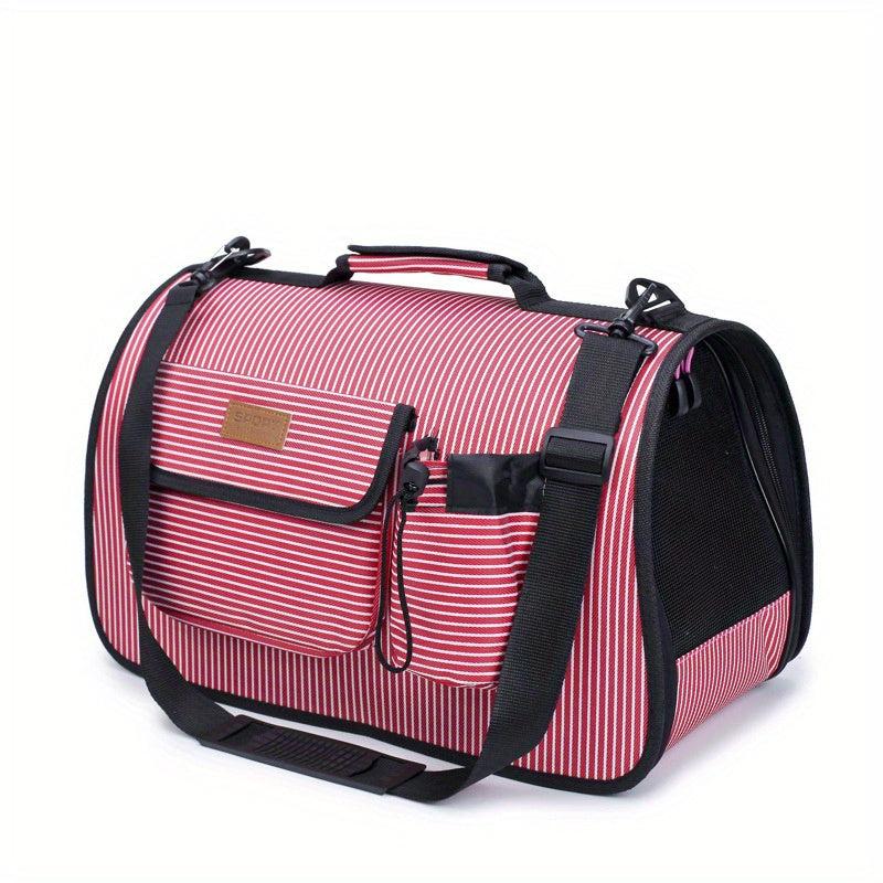 Striped Pattern Pet Handbag Lightweight Bag