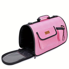 Striped Pattern Pet Handbag Lightweight Bag