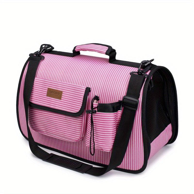 Striped Pattern Pet Handbag Lightweight Bag