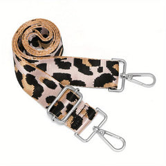 Leopard Print Bag Strap Adjustable Lightweight Reusable Accessory
