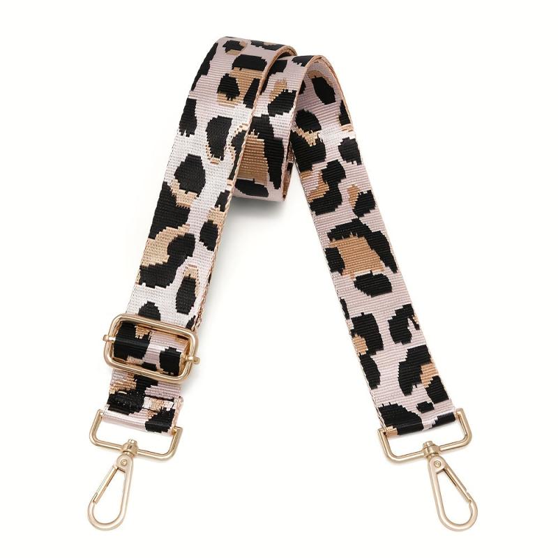 Leopard Print Bag Strap Adjustable Lightweight Reusable Accessory