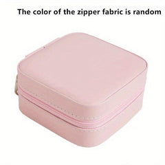 Portable Lightweight Jewelry Organizer Storage Box with Mirror