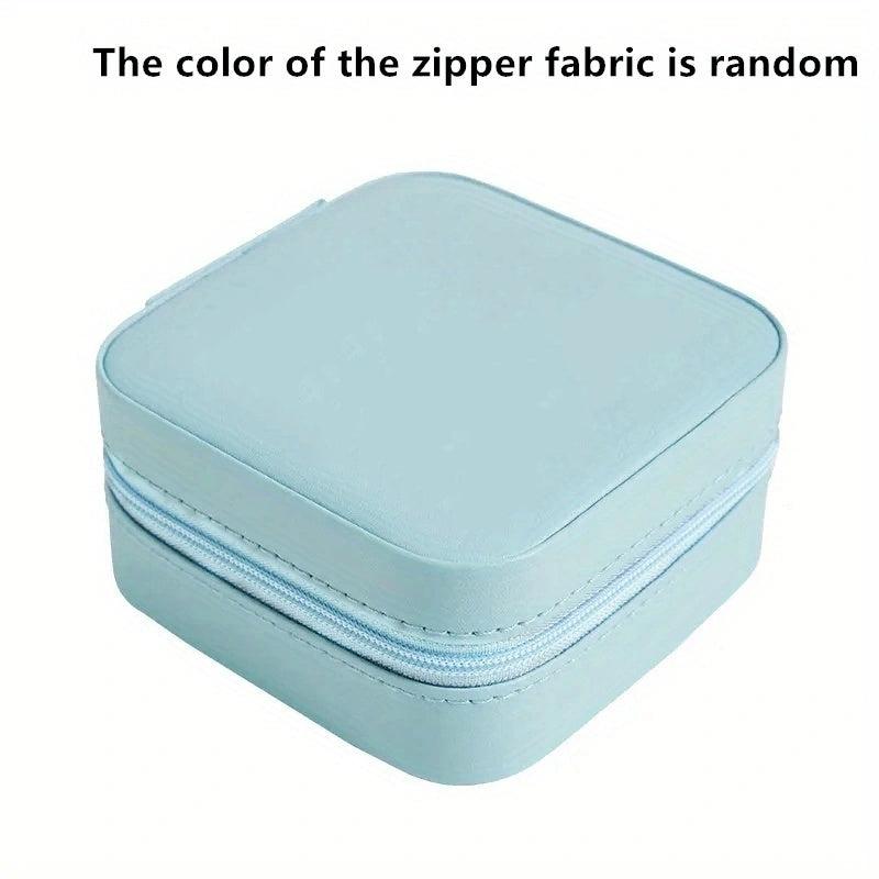 Portable Lightweight Jewelry Organizer Storage Box with Mirror