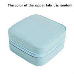 Portable Lightweight Jewelry Organizer Storage Box with Mirror