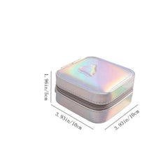 Portable Lightweight Jewelry Organizer Storage Box with Mirror