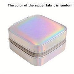 Portable Lightweight Jewelry Organizer Storage Box with Mirror