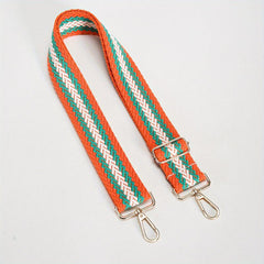 Vintage Geometric Pattern Wide Bag Strap Replaceable Shoulder Bag Strap