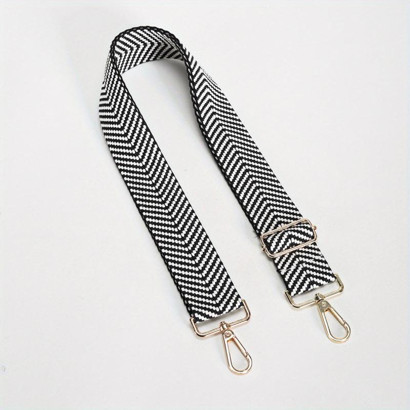 Vintage Geometric Pattern Wide Bag Strap Replaceable Shoulder Bag Strap