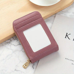 Portable Clutch Wallet Zipper Around Credit Card Holder Lightweight Purse