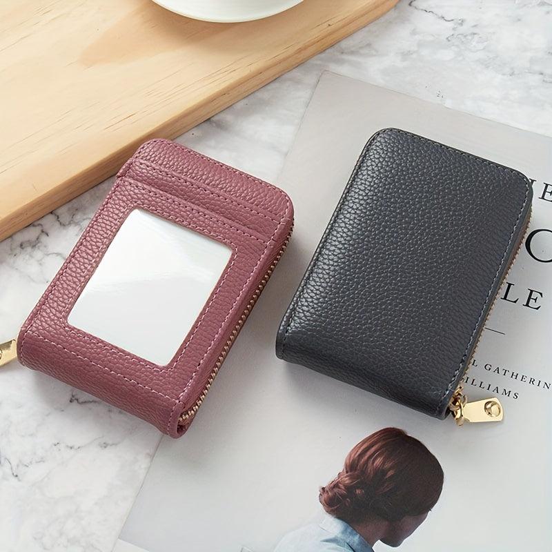 Portable Clutch Wallet Zipper Around Credit Card Holder Lightweight Purse