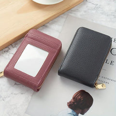 Portable Clutch Wallet Zipper Around Credit Card Holder Lightweight Purse