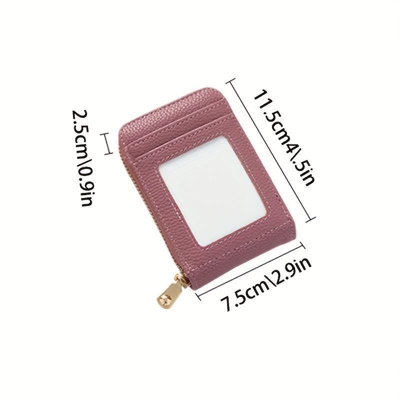 Portable Clutch Wallet Zipper Around Credit Card Holder Lightweight Purse