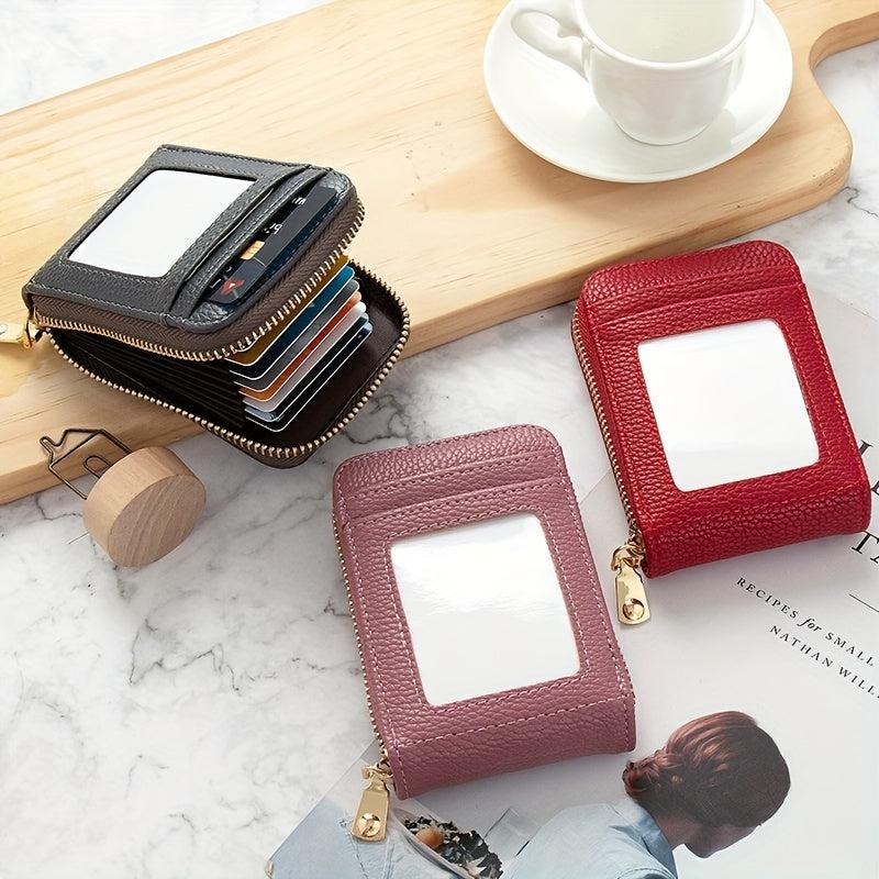 Portable Clutch Wallet Zipper Around Credit Card Holder Lightweight Purse