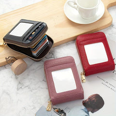 Portable Clutch Wallet Zipper Around Credit Card Holder Lightweight Purse