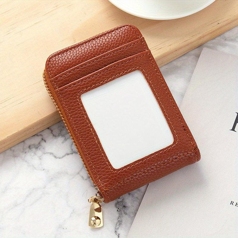 Portable Clutch Wallet Zipper Around Credit Card Holder Lightweight Purse